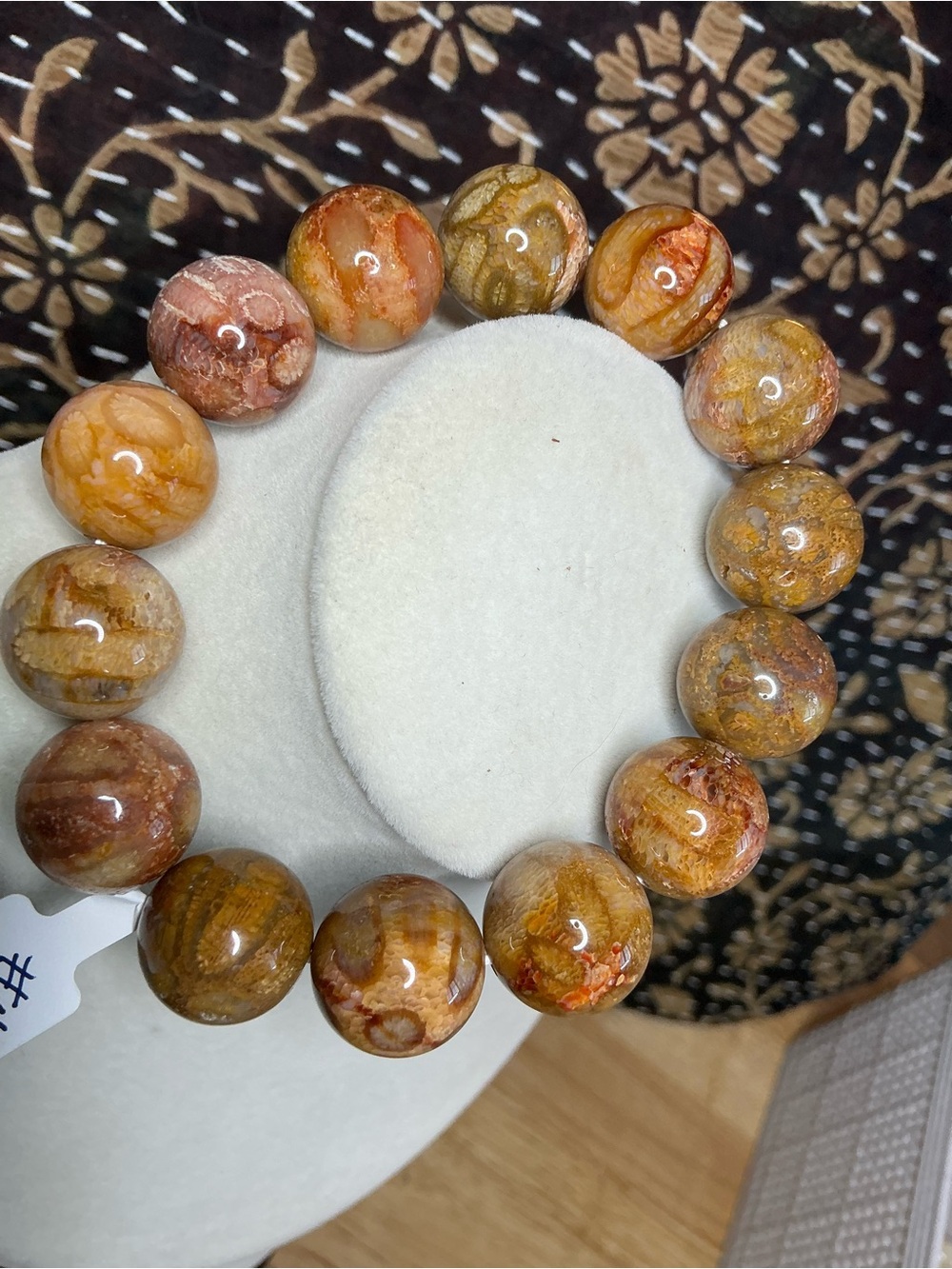 High Quality Coral Jade -Amber 16mm